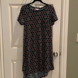 LuLaRoe Carly M. Aztec southwest print. Green/blue